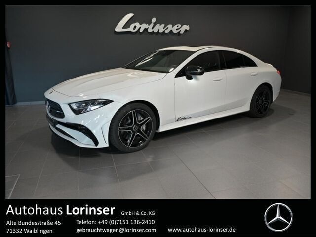 Weiss polarweiß Gebraucht 2023 Mercedes CLS450 AMG Coupé | 77.900 € - Bild 1/2