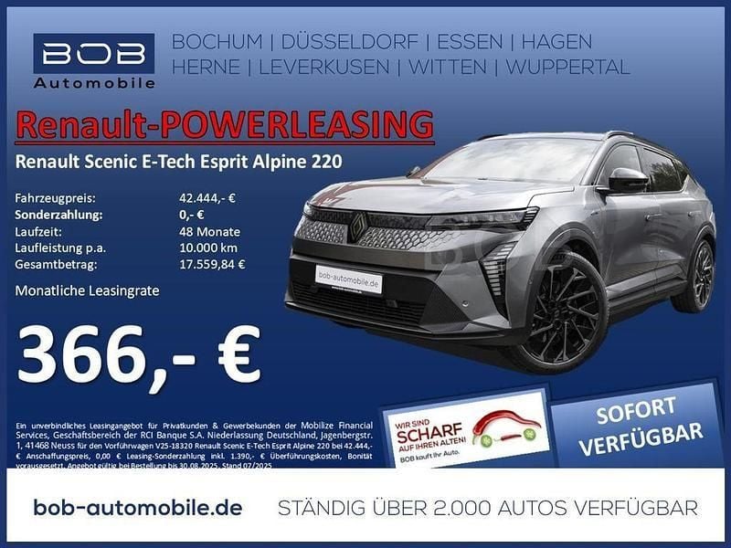 Dolomitgrau + dach black pear Gebraucht 2024 Renault Scénic Esprit Alpine Van / Kleinbus | 42.444 € (Fairer Preis) - Bild 1/3