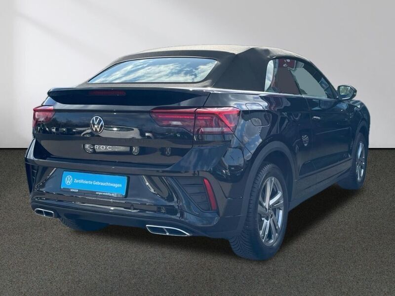 Gebraucht VW T-Roc Cabriolet R-line 150 PS (110 kW) 2024 Schwarz Cabrio