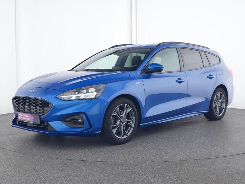 Blau Gebraucht 2021 Ford Focus ST-Line Kombi | 17.499 € (Fairer Preis) - Bild 1/4
