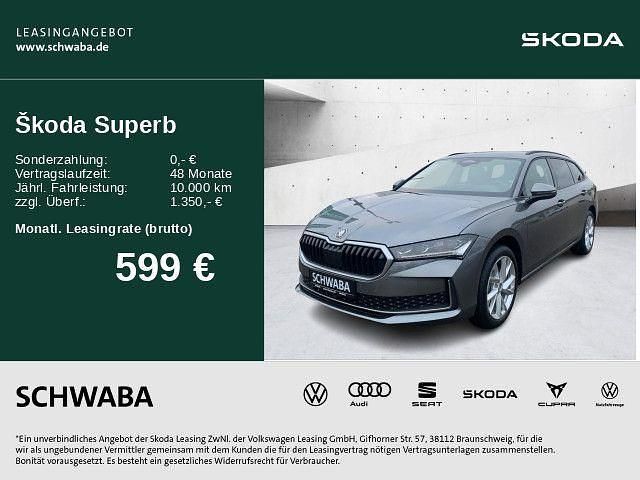 Grau Neu 2025 Skoda Superb Selection Kombi | 54.360 € (Teuer) - Bild 1/4