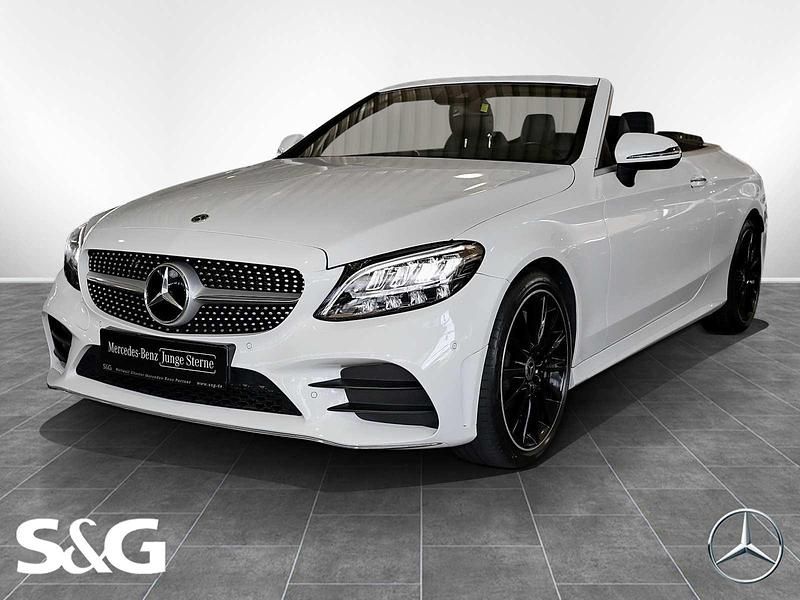 Unilack polarweiß Gebraucht 2021 Mercedes C300 AMG Cabrio | 44.970 € (Teuer) - Bild 1/4