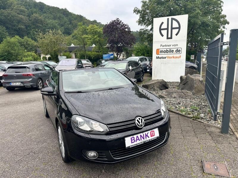 Schwarz Gebraucht 2015 VW Golf Cabriolet LOUNGE Cabrio | 11.995 € (Fairer Preis) - Bild 1/3