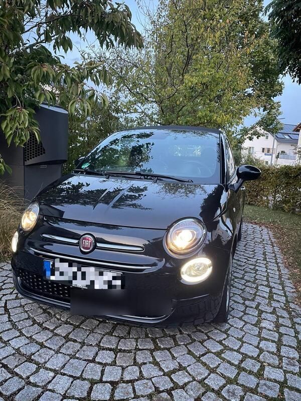 Schwarz Gebraucht 2019 Fiat 500C Lounge Cabrio | 9.800 € (Guter Preis) - Bild 1/4