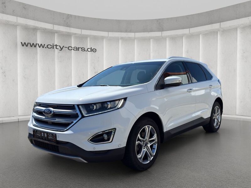 Liquidweiß Gebraucht 2017 Ford Edge Titanium SUV | 20.900 € (Superpreis) - Bild 1/4
