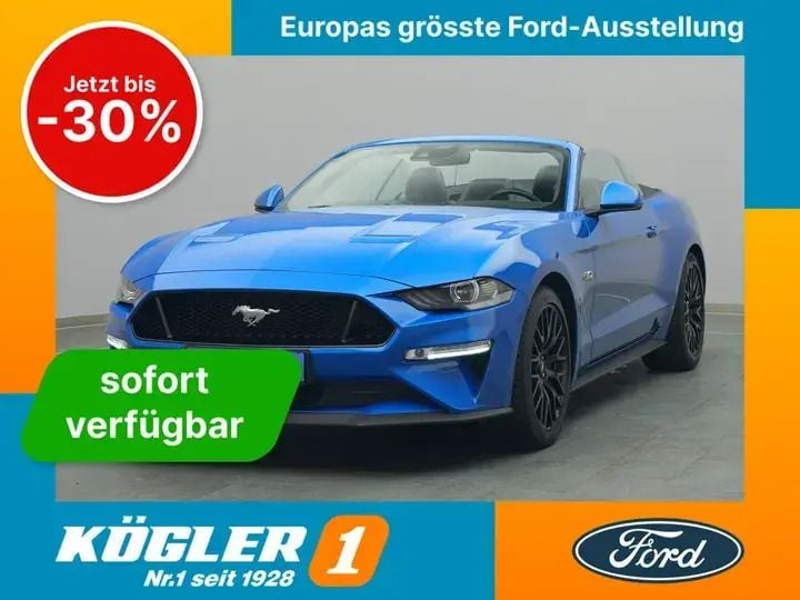 Gebraucht Ford Mustang GT Premium 450 PS (330 kW) 2020 Velocity blue Cabrio