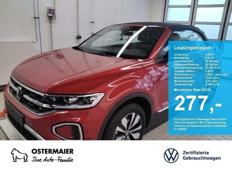 Rot (kings red) Gebraucht 2025 VW T-Roc Cabriolet Goal Cabrio | 27.990 € (Superpreis) - Bild 1/4