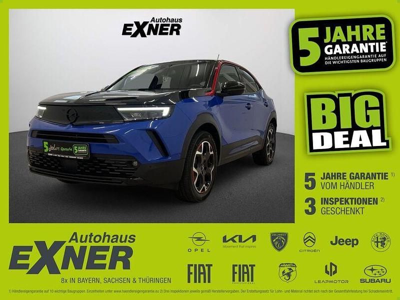 Perl blau / dach schwarz Gebraucht 2022 Opel Mokka-e GS Line SUV | 15.900 € (Guter Preis) - Bild 1/4