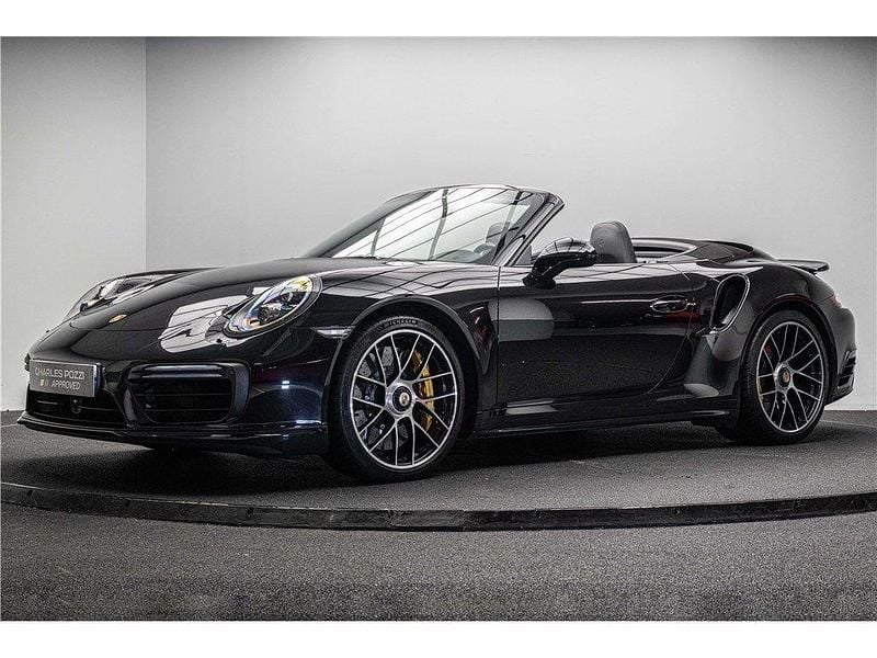 Schwarz Gebraucht 2016 Porsche 911 Turbo Cabriolet Cabrio | 174.900 € (Teuer) - Bild 1/4