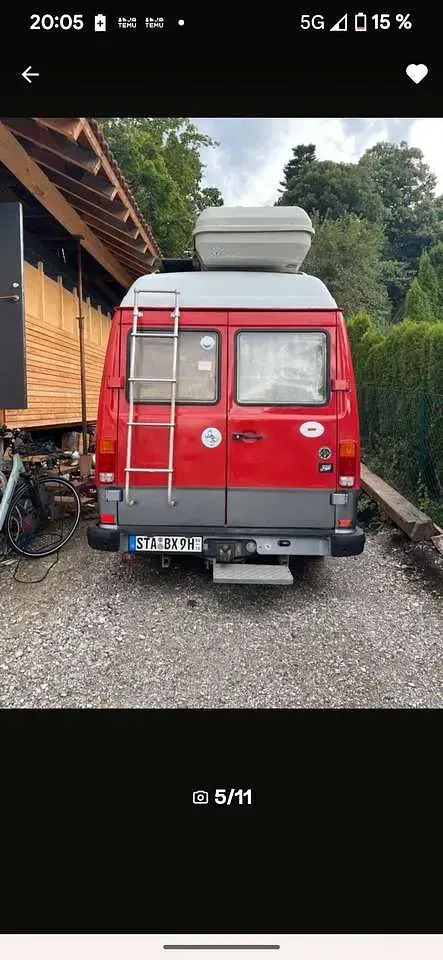Gebraucht Mercedes T1 68 PS (50 kW) 1978 Rot Van