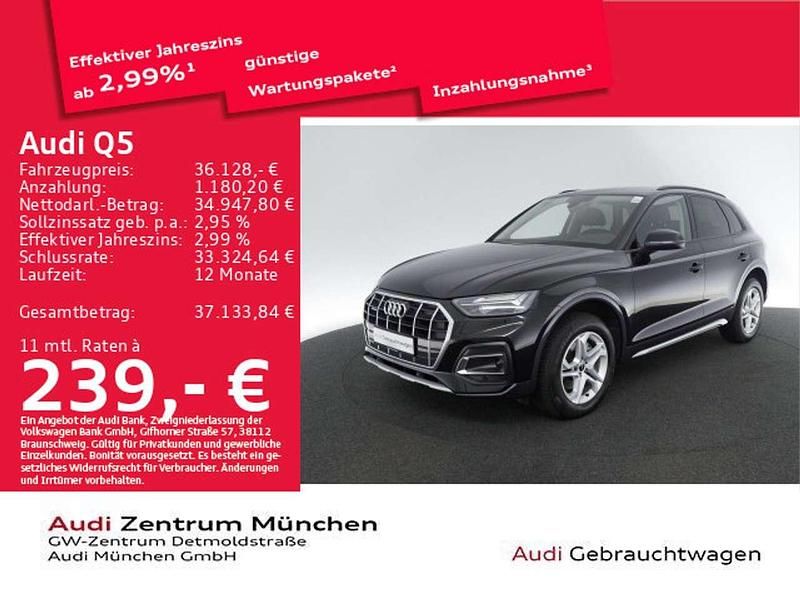 Brillantschwarz Gebraucht 2023 Audi Q5 Advanced SUV | 36.128 € (Superpreis) - Bild 1/2