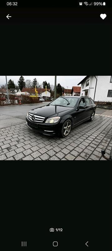 Schwarz Gebraucht 2010 Mercedes C350 AMG line Kombi | 3.300 € - Bild 1/4