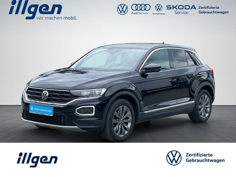 Schwarz / deep black (metallic) Gebraucht 2021 VW T-Roc Sportline SUV | 27.450 € (Guter Preis) - Bild 1/4