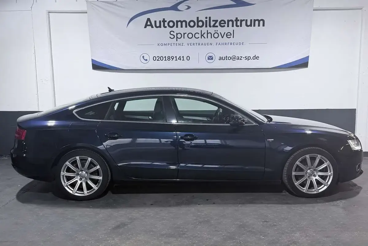 Gebraucht Audi A5 Sportback S-line plus 170 PS (125 kW) 2009 Tiefseeblau perleffekt Kleinwagen
