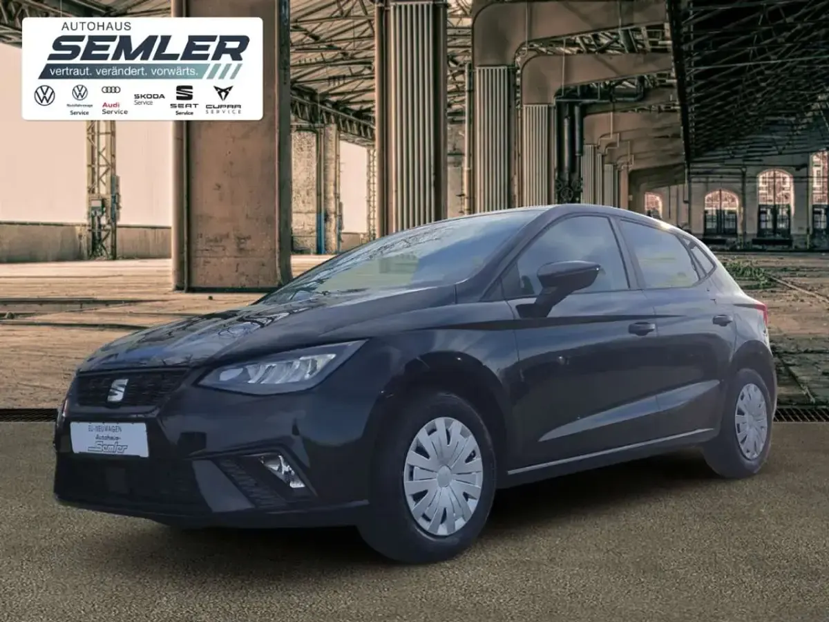 Neu Seat Ibiza Reference 80 PS (58 kW) 2025 Schwarz Limousine