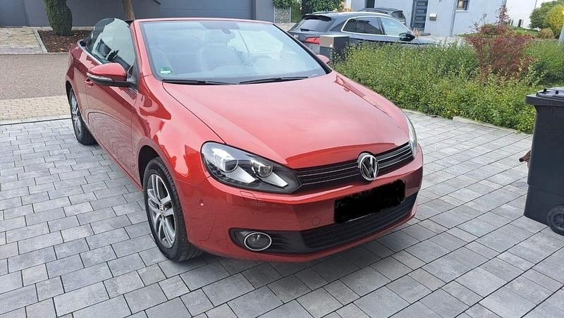 Rot Gebraucht 2013 VW Golf Cabriolet Cabrio | 5.990 € (Guter Preis) - Bild 1/4