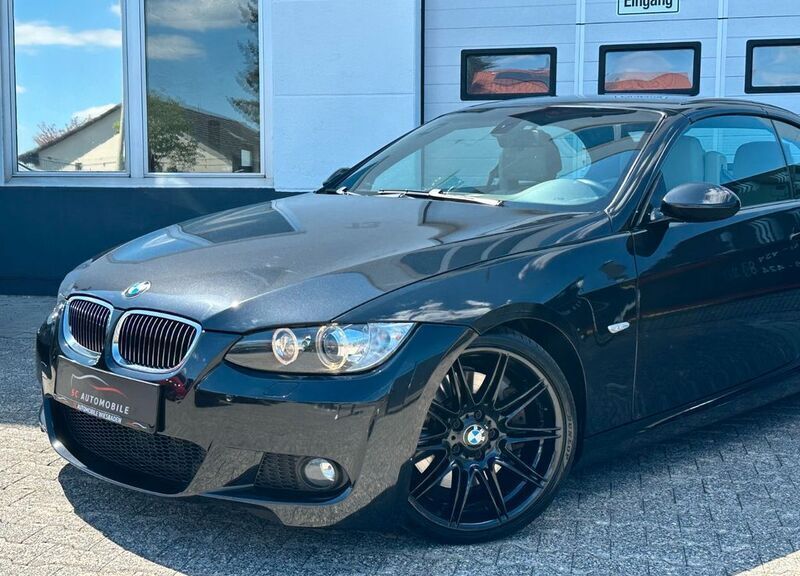 Black sapphire metallic Gebraucht 2008 BMW 335 Cabriolet M Sport Cabrio | 21.800 € (Fairer Preis) - Bild 1/4