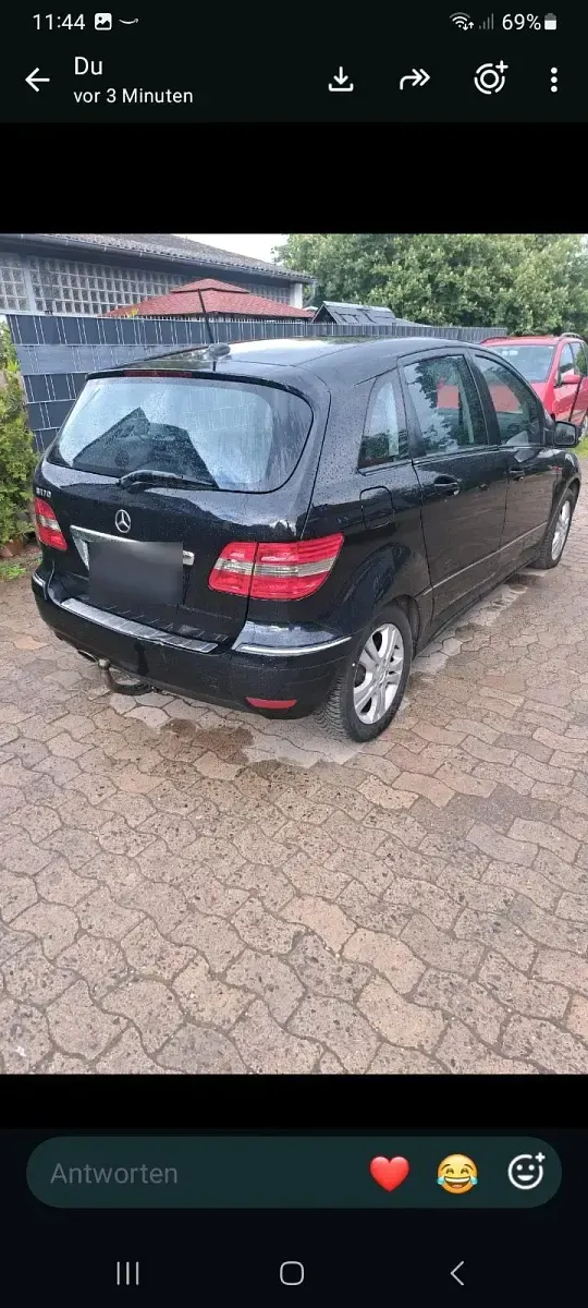 Gebraucht Mercedes B170 116 PS (85 kW) 2009 Schwarz Van / Kleinbus