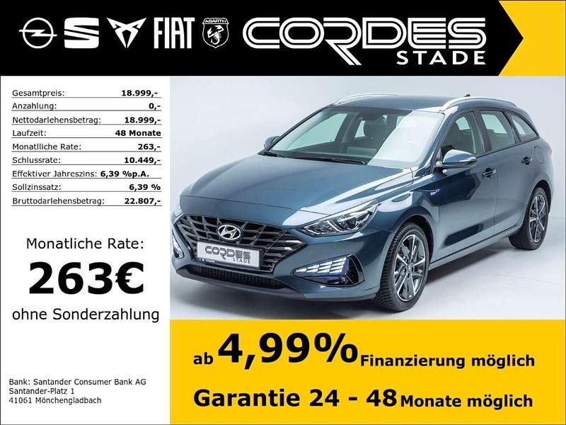 Blau Gebraucht 2022 Hyundai i30 Kombi | 18.999 € (Guter Preis) - Bild 1/4