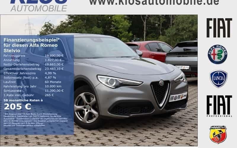 Grau Gebraucht 2017 Alfa Romeo Stelvio Lusso SUV | 19.990 € (Teuer) - Bild 1/4