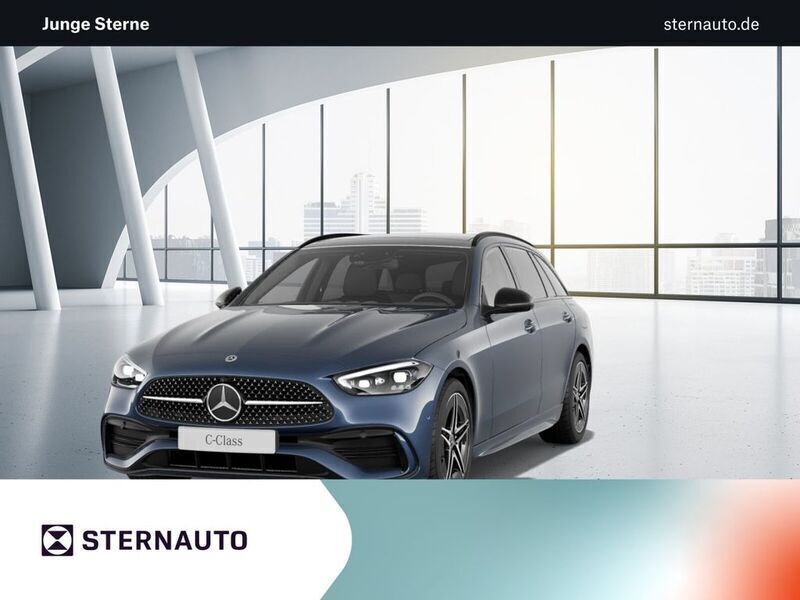 Blau Gebraucht 2023 Mercedes C300e AMG line Limousine | 46.880 € (Etwas zu teuer) - Bild 1/4