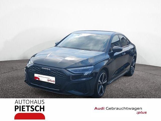Schwarz Gebraucht 2022 Audi A3 S-Line Limousine | 33.550 € (Teuer) - Bild 1/4
