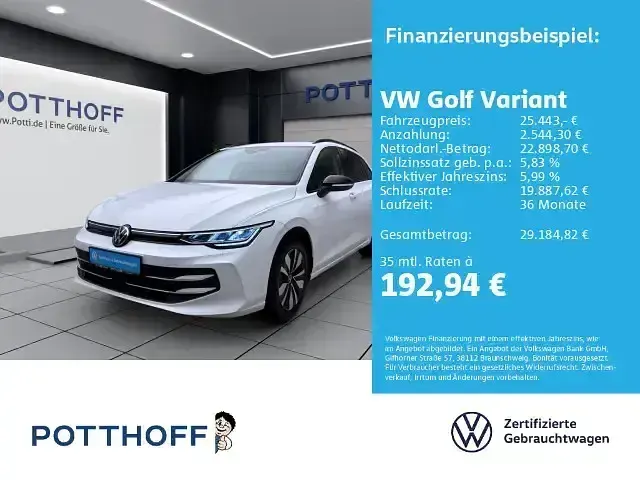 Gebraucht VW Golf VIII Goal 116 PS (85 kW) 2025 Kombi