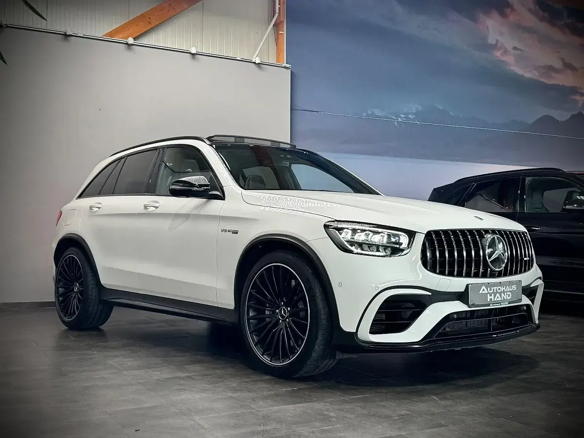 Gebraucht Mercedes GLC63 AMG AMG 476 PS (350 kW) 2022 Polarweiss SUV