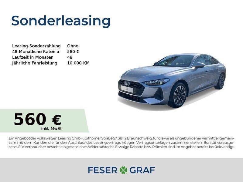 Florettsilber metallic Neu 2025 Audi A5 Comfort Coupé | 50.359 € - Bild 1/4