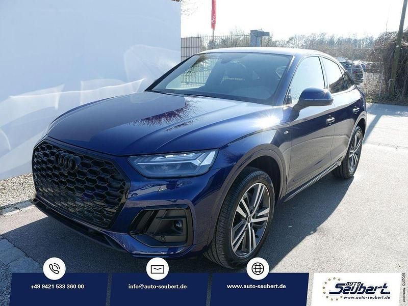 Navarrablau metallic Gebraucht 2024 Audi Q5 Sportback S-Line SUV | 61.390 € (Teuer) - Bild 1/2