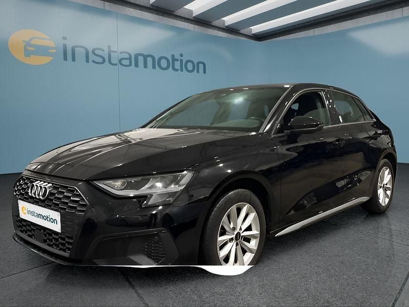 Schwarz Gebraucht 2022 Audi A3 Sportback Kleinwagen | 22.949 € (Guter Preis) - Bild 1/4