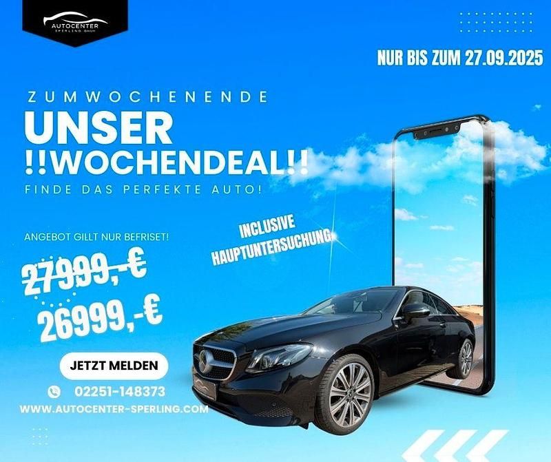 Schwarz Gebraucht 2017 Mercedes E200 Avantgarde Coupé | 26.999 € (Fairer Preis) - Bild 1/4