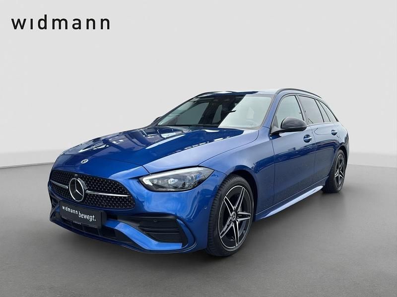 Metalliclack spektralblau Gebraucht 2022 Mercedes C300 AMG Kombi | 38.850 € (Teuer) - Bild 1/4