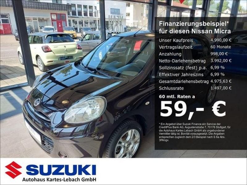 Nightshade Gebraucht 2012 Nissan Micra Acenta Kleinwagen | 4.990 € (Fairer Preis) - Bild 1/4
