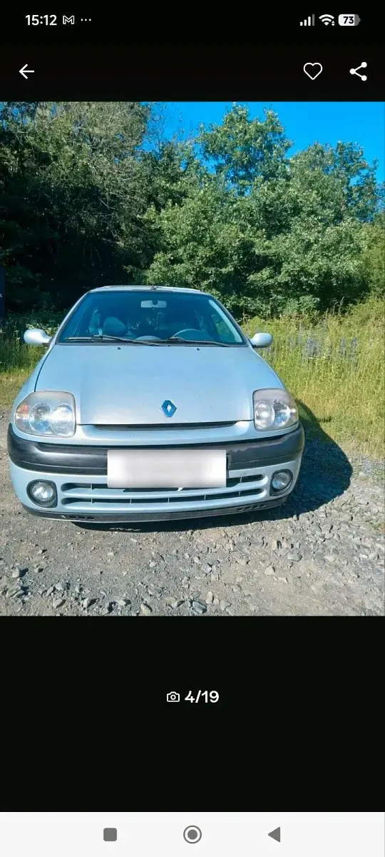 Gebraucht Renault Clio 75 PS (55 kW) 2001 Grau Kleinwagen
