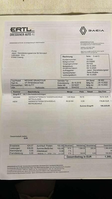 Gebraucht 2019 Renault Mégane GrandTour Bose Edition Kombi | 10.500 € (Guter Preis) - Bild 1/4