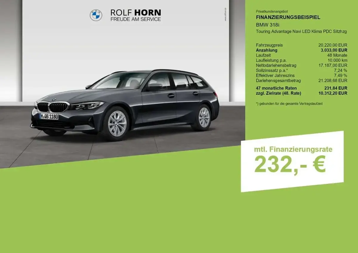 Gebraucht BMW 318 Advantage 156 PS (114 kW) 2022 Silber Kombi