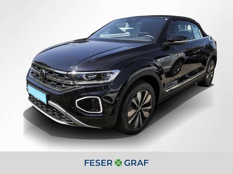 Deep black perleffekt schwarz Gebraucht 2024 VW T-Roc Cabriolet Move Cabrio | 29.440 € (Superpreis) - Bild 1/2