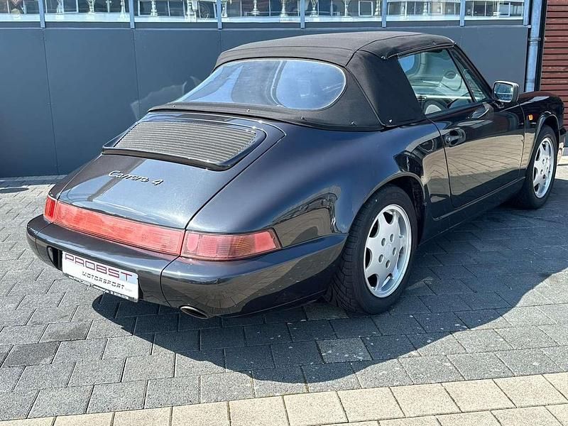 Gebraucht Porsche 911 Carrera 4 Cabriolet 250 PS (183 kW) 1990 Satinschwarz metallic Cabrio