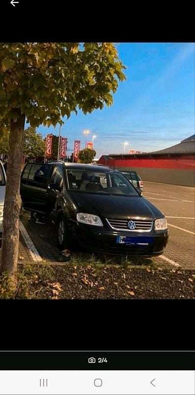 Gebraucht VW Touran 116 PS (85 kW) 2005 Schwarz Van / Kleinbus