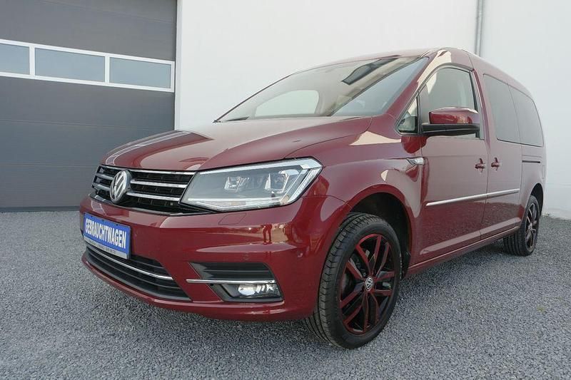Rot Gebraucht 2018 VW Caddy Maxi Highline Van / Kleinbus | 18.900 € (Fairer Preis) - Bild 1/4