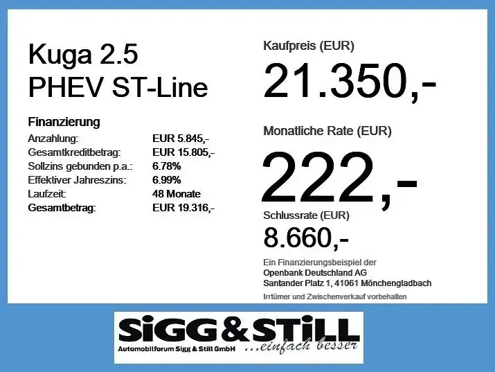 Gebraucht Ford Kuga ST-Line 224 PS (164 kW) 2022 Frostweiß SUV