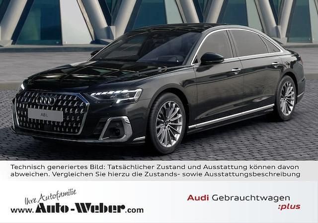 Mythosschwarz metallic Gebraucht 2023 Audi A8L Ambiente Limousine | 75.890 € (Etwas zu teuer) - Bild 1/4