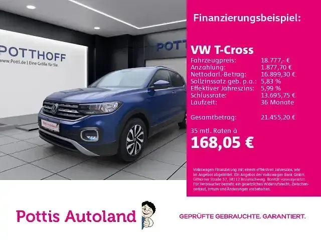 Gebraucht VW T-Cross Active 110 PS (80 kW) 2023 SUV