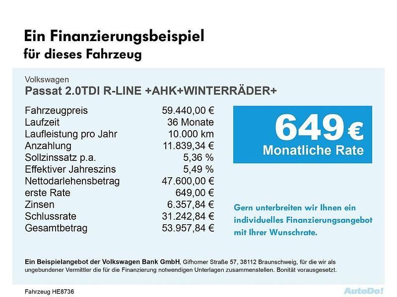 Neu VW Passat R-line 150 PS (110 kW) 2026 Diabasgrau, metallic Kombi