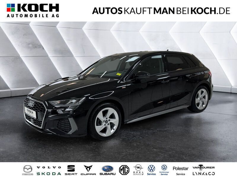 Schwarz Gebraucht 2024 Audi A3 Sportback S-Line Limousine | 25.990 € (Guter Preis) - Bild 1/4