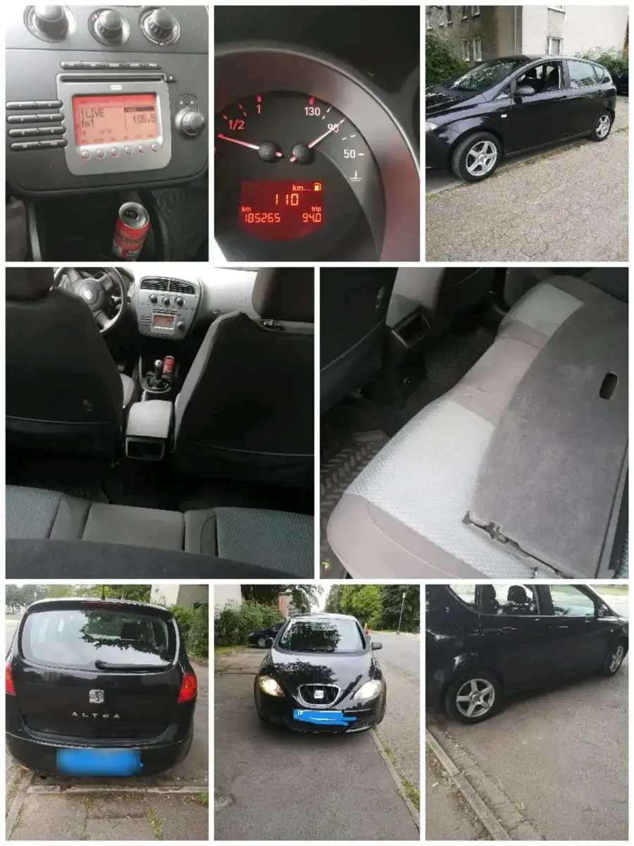 Gebraucht Seat Altea 105 PS (77 kW) 2008 Schwarz Limousine