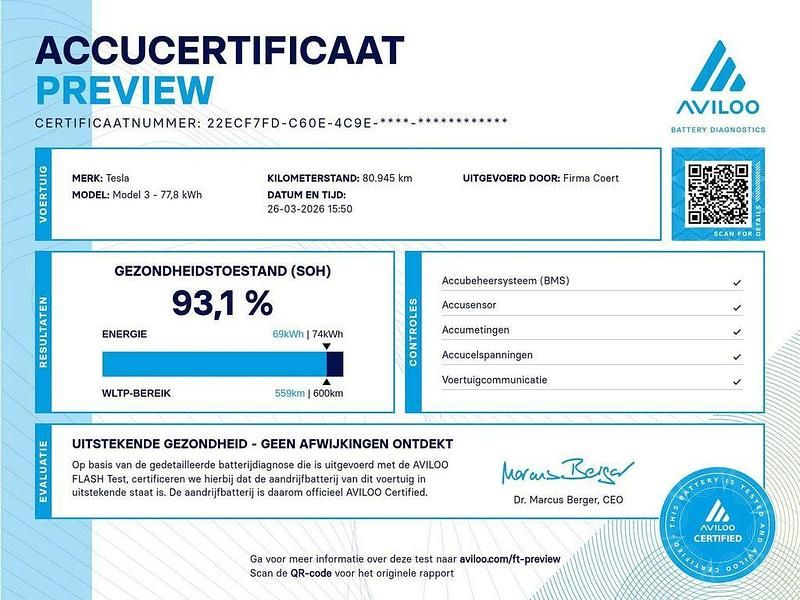 Gebraucht Tesla Model 3 Long Range AWD 359 kW (489 PS) 2020 Schwarz Limousine