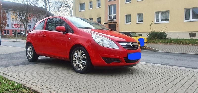 Rot Gebraucht 2010 Opel Corsa Kleinwagen | 800 € (Superpreis) - Bild 1/4