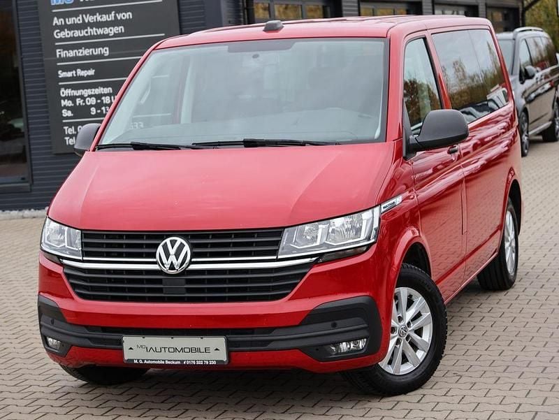 Kirschrot Gebraucht 2020 VW Multivan Family Van | 26.450 € (Superpreis) - Bild 1/4